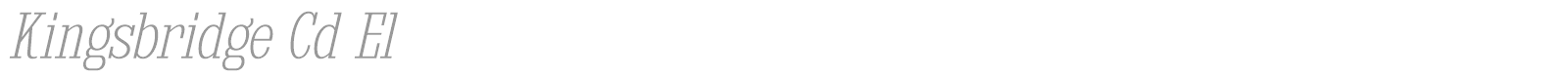 Kingsbridge font preview